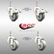 Service Caster 3 Inch 316SS Gray Polyurethane 12mm Threaded Stem Caster Lock Brake, 2PK SCC-SS316TSTTL20S314-PPUB-M1215-2-S2 - alternate 4